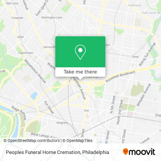 Peoples Funeral Home Cremation map