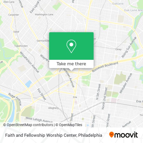 Mapa de Faith and Fellowship Worship Center