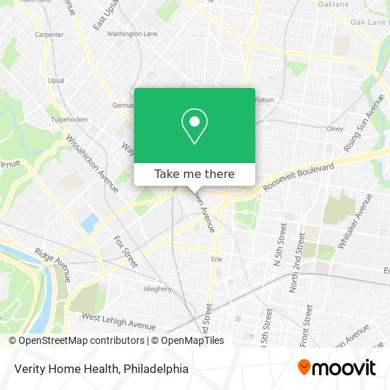 Verity Home Health map