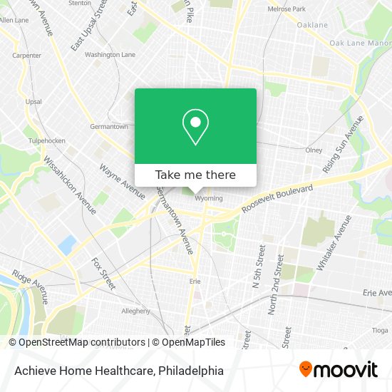 Mapa de Achieve Home Healthcare