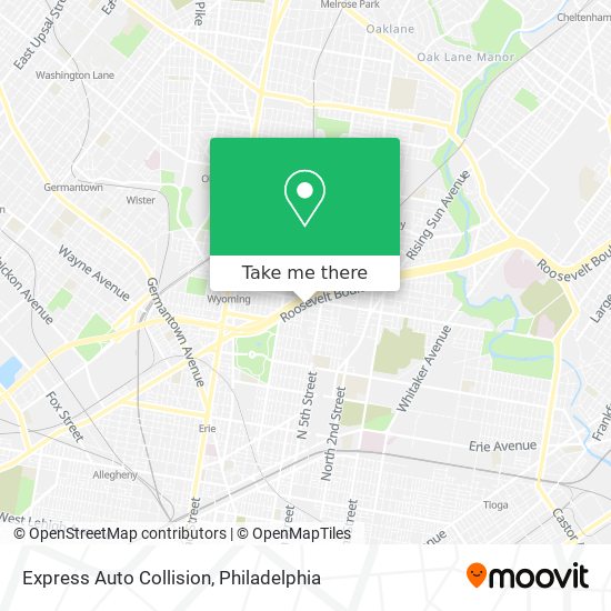 Express Auto Collision map