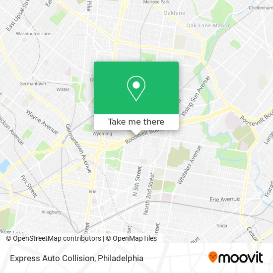 Express Auto Collision map