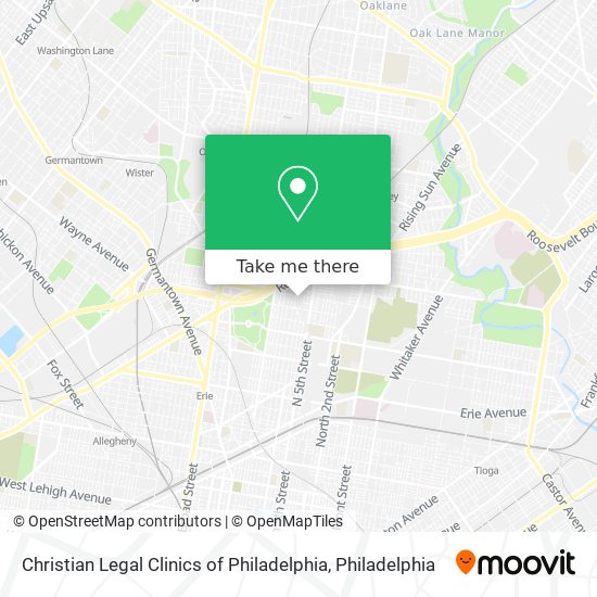 Christian Legal Clinics of Philadelphia map