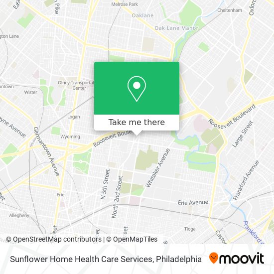 Sunflower Home Health Care Services map