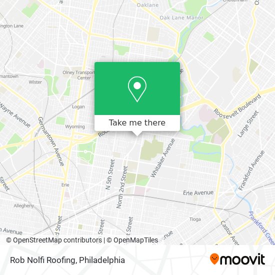 Rob Nolfi Roofing map