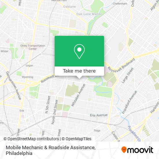 Mapa de Mobile Mechanic & Roadside Assistance