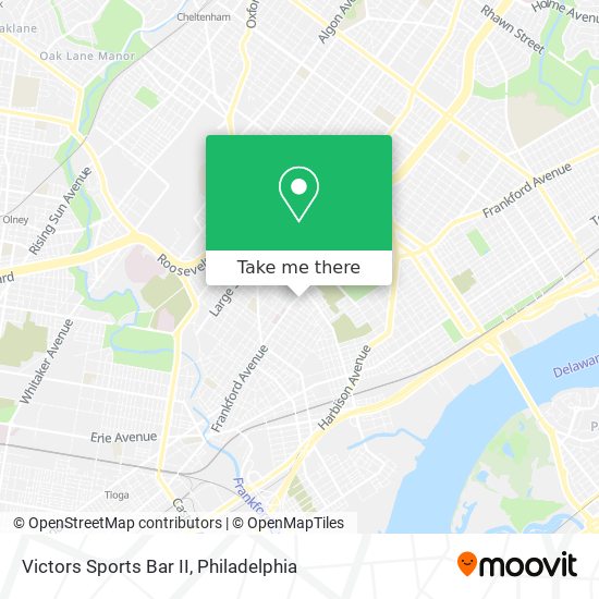 Victors Sports Bar II map