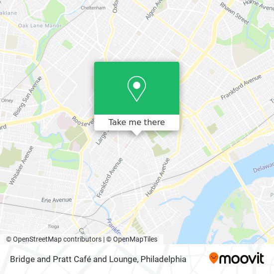 Bridge and Pratt Café and Lounge map