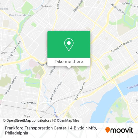 Frankford Transportation Center-14-Blvddir-Mfo map