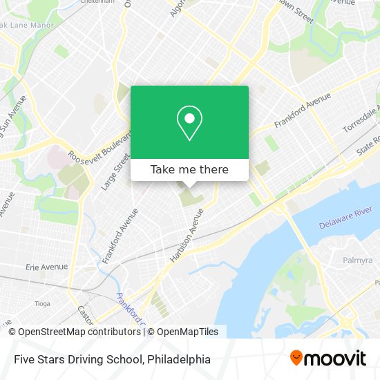 Mapa de Five Stars Driving School