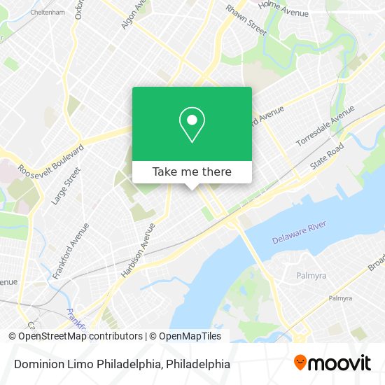 Dominion Limo Philadelphia map