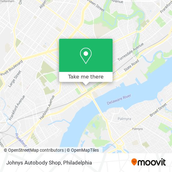 Johnys Autobody Shop map