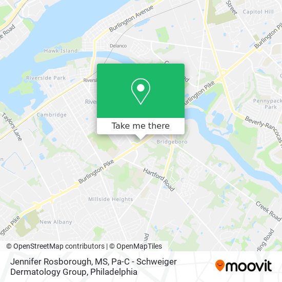Jennifer Rosborough, MS, Pa-C - Schweiger Dermatology Group map