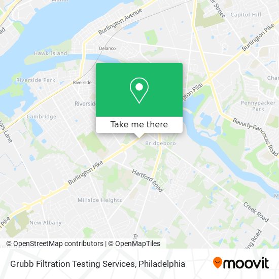 Grubb Filtration Testing Services map