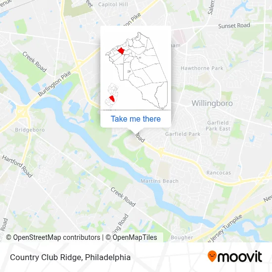 Country Club Ridge map