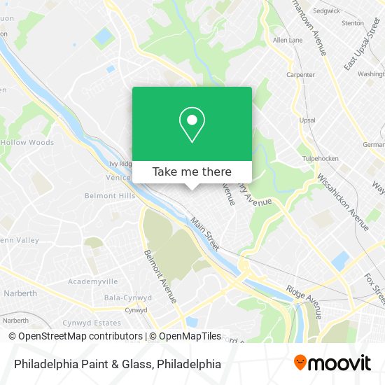 Mapa de Philadelphia Paint & Glass