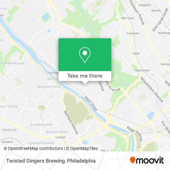 Mapa de Twisted Gingers Brewing