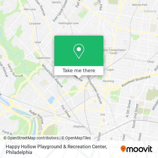 Happy Hollow Playground & Recreation Center map