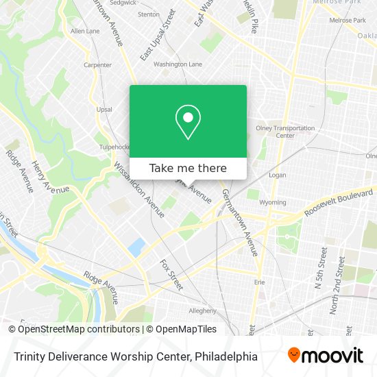 Mapa de Trinity Deliverance Worship Center