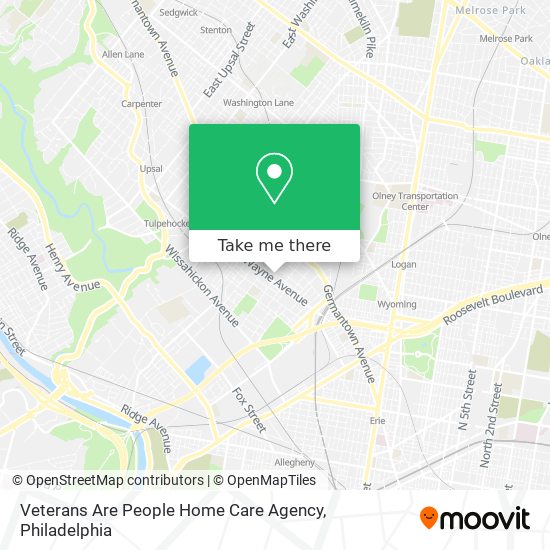 Mapa de Veterans Are People Home Care Agency