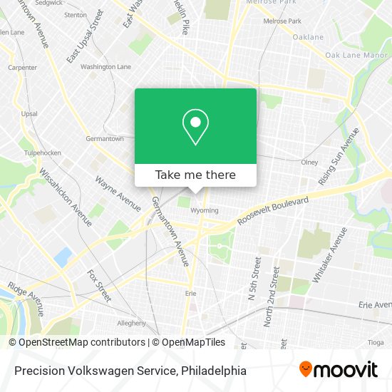 Mapa de Precision Volkswagen Service