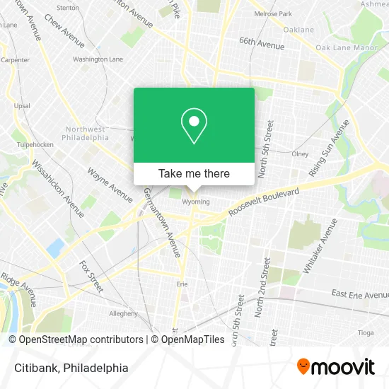 Citibank map