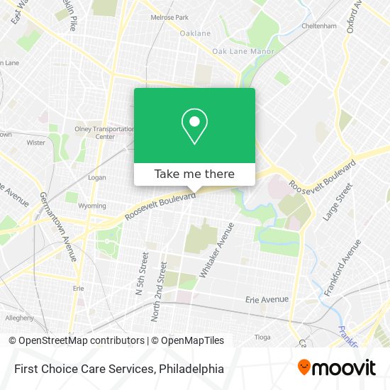 First Choice Care Services map