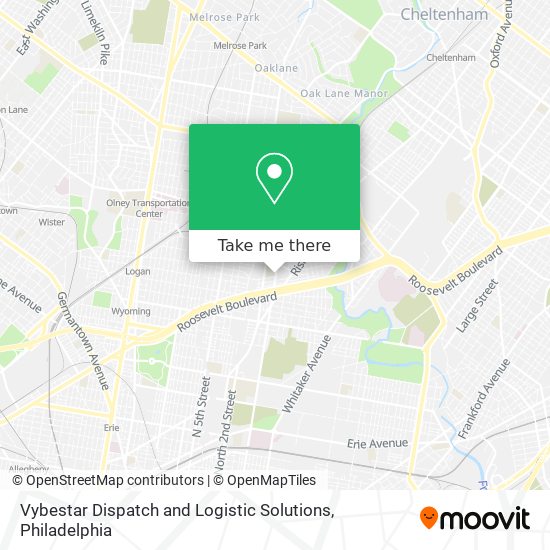 Vybestar Dispatch and Logistic Solutions map