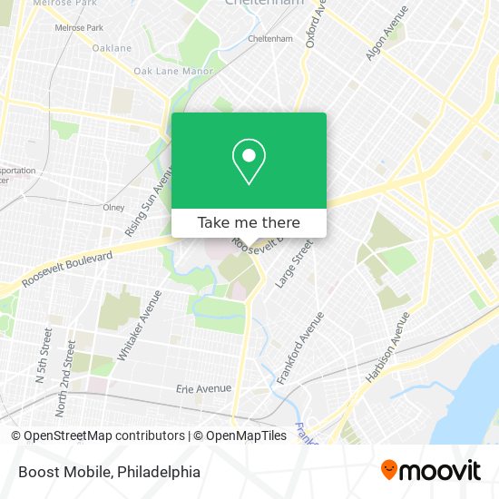 Mapa de Boost Mobile