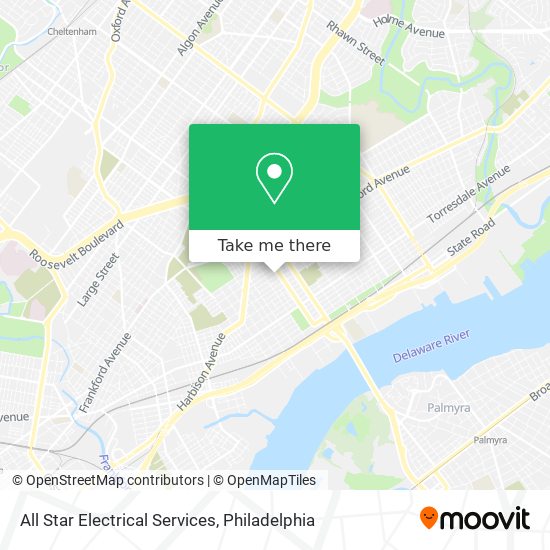 All Star Electrical Services map