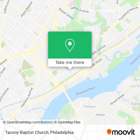 Mapa de Tacony Baptist Church