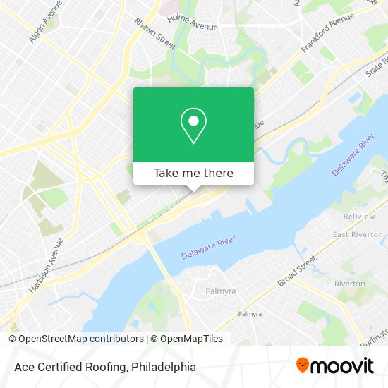 Ace Certified Roofing map