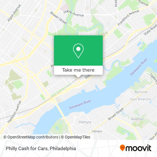 Philly Cash for Cars map