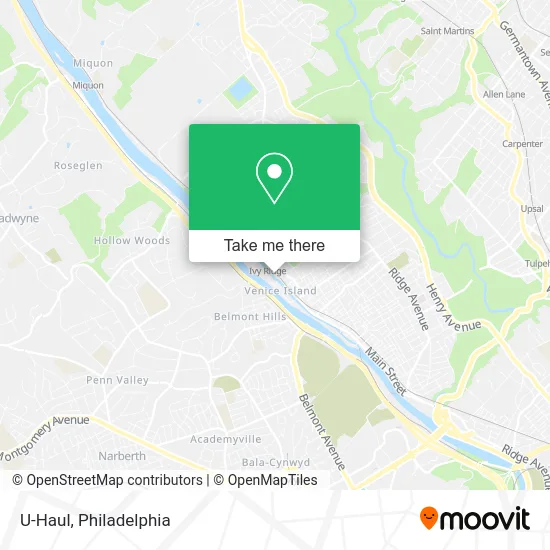 U-Haul map