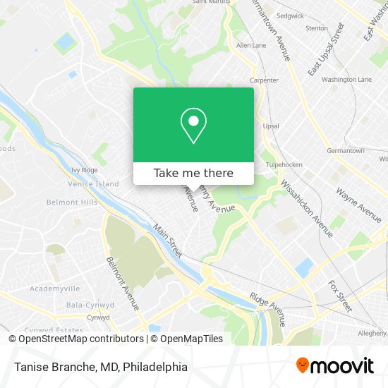 Mapa de Tanise Branche, MD