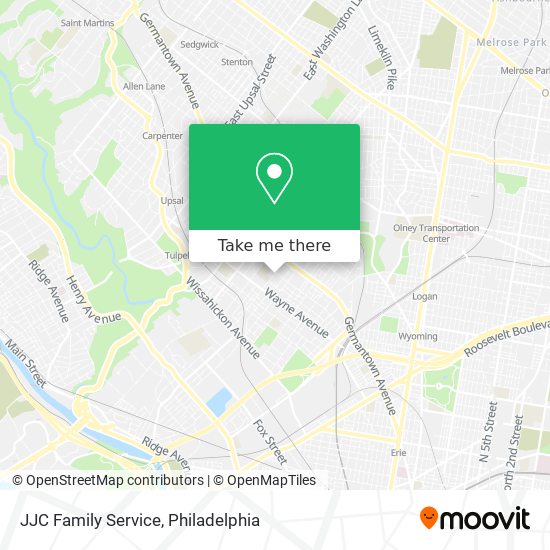 JJC Family Service map