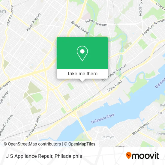 J S Appliance Repair map
