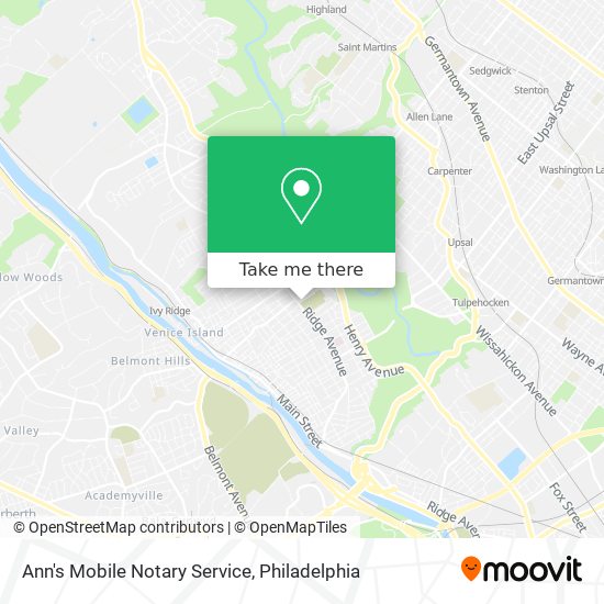 Mapa de Ann's Mobile Notary Service