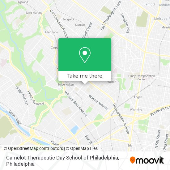 Mapa de Camelot Therapeutic Day School of Philadelphia