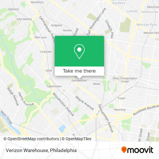 Mapa de Verizon Warehouse