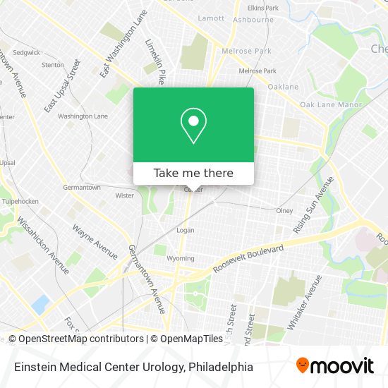 Einstein Medical Center Urology map