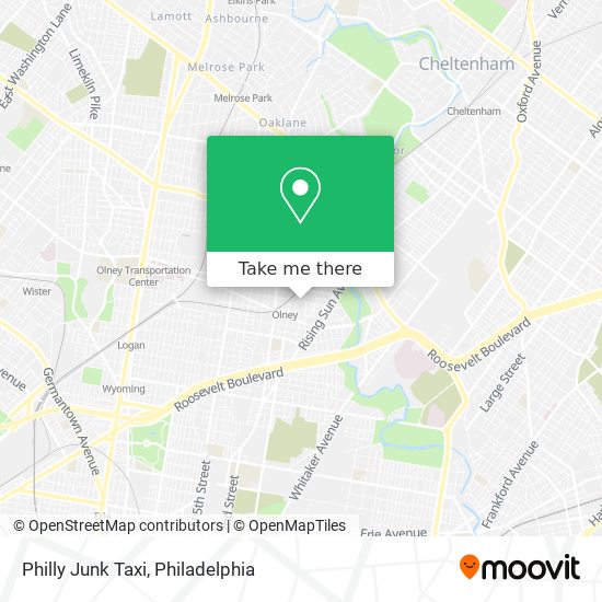 Philly Junk Taxi map