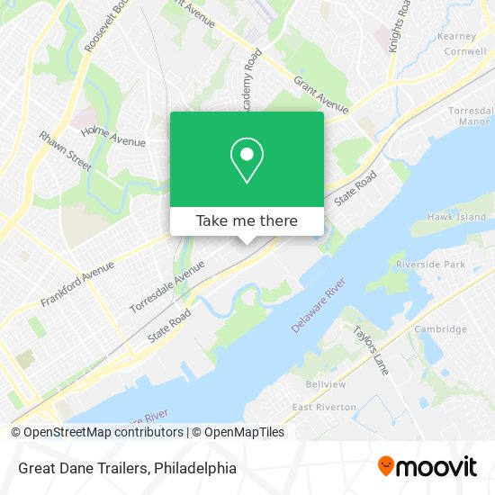 Great Dane Trailers map