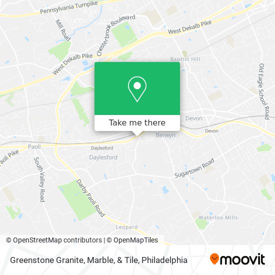 Mapa de Greenstone Granite, Marble, & Tile