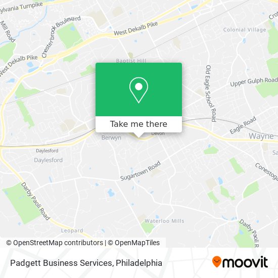 Mapa de Padgett Business Services