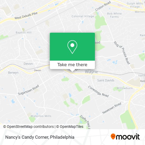 Mapa de Nancy's Candy Corner