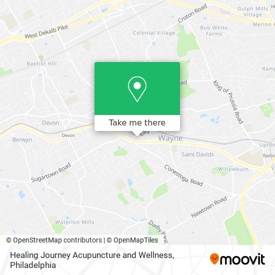 Mapa de Healing Journey Acupuncture and Wellness