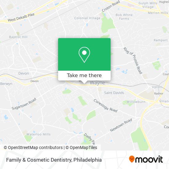 Family & Cosmetic Dentistry map