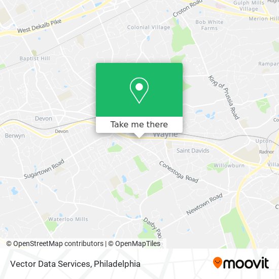 Vector Data Services map