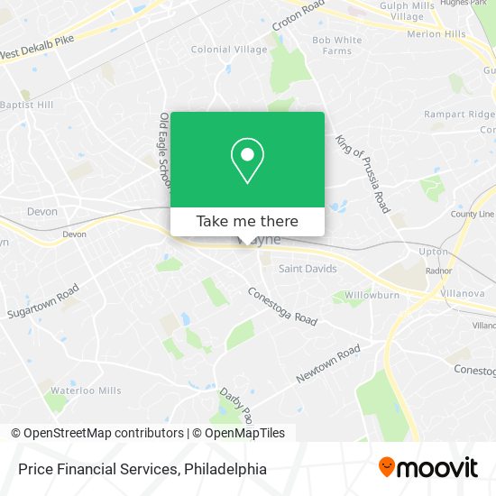 Price Financial Services map
